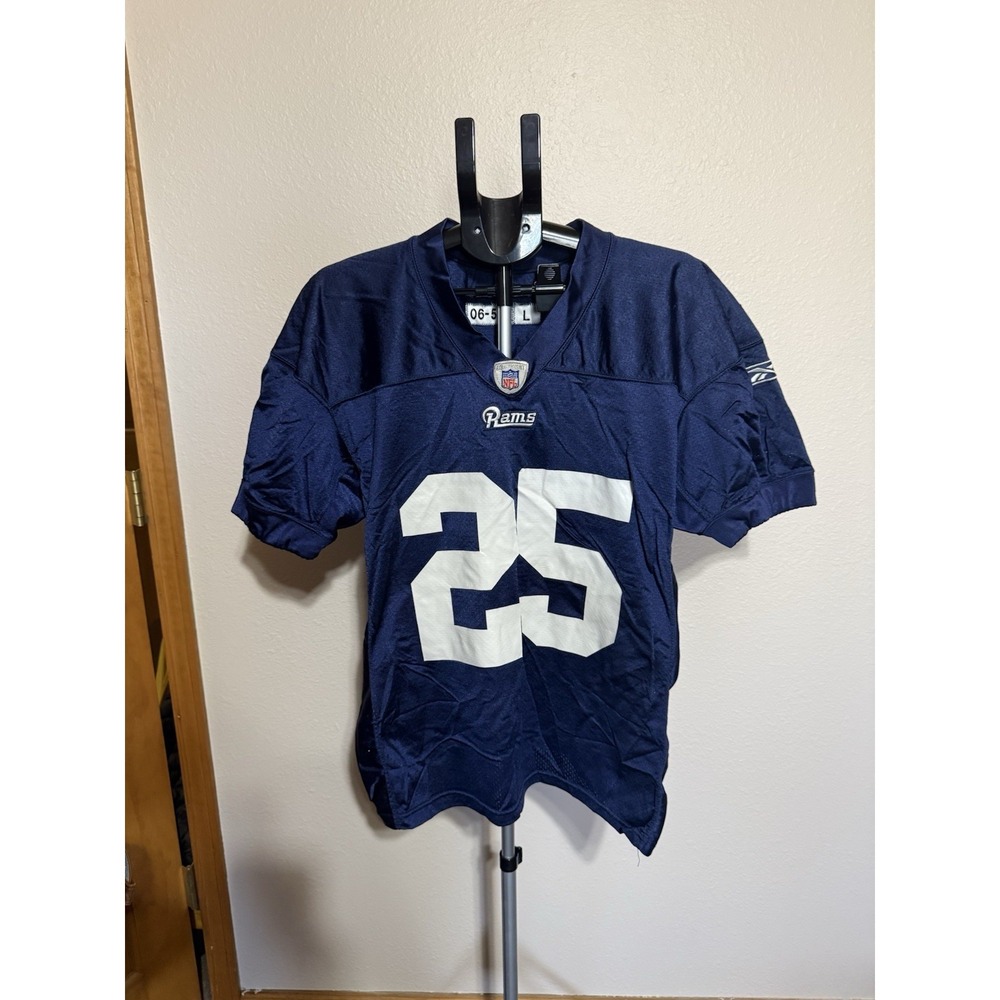 Reebok‎ St. Louis Rams #25 Jersey Large Navy NFL 06-12 Era